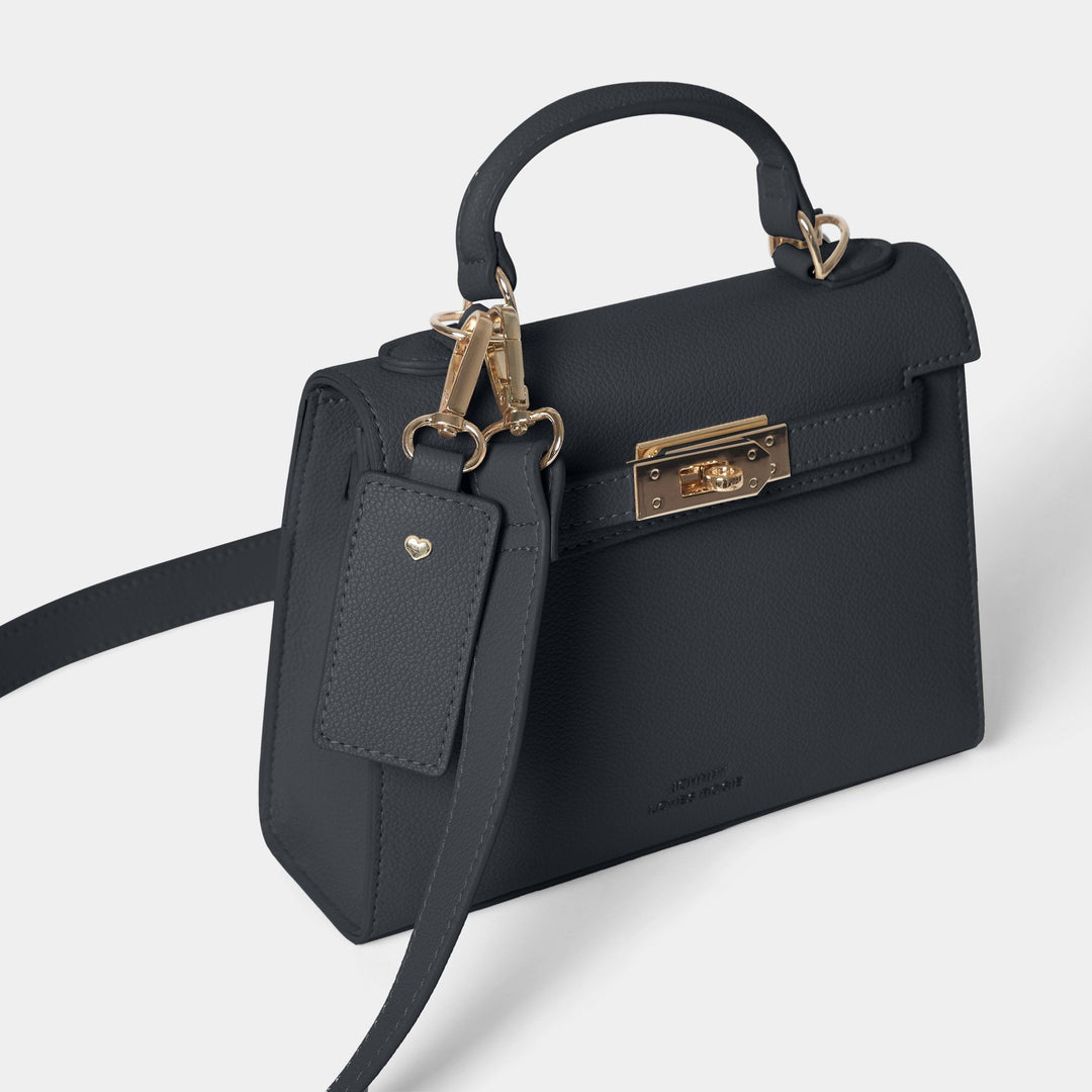 Willow Top Handle Tote Bag Black