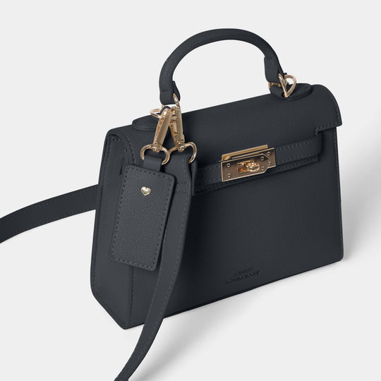 Willow Top Handle Tote Bag Black