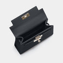 Willow Top Handle Tote Bag Black