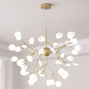 Modern Firefly LED Chandelier - Nordic Leaf Branch Pendant Light