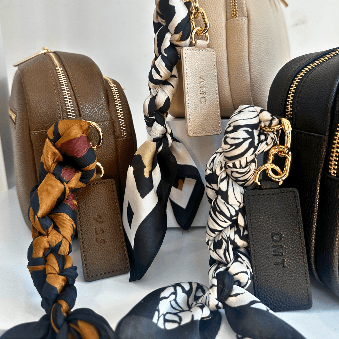 Chelsea Midi Crossbody Bag -Black Leather