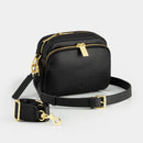 Chelsea Midi Crossbody Bag -Black Leather