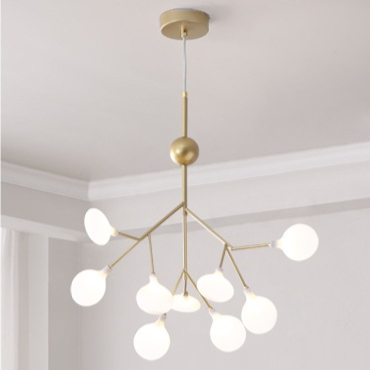 Modern Firefly LED Chandelier - Nordic Leaf Branch Pendant Light