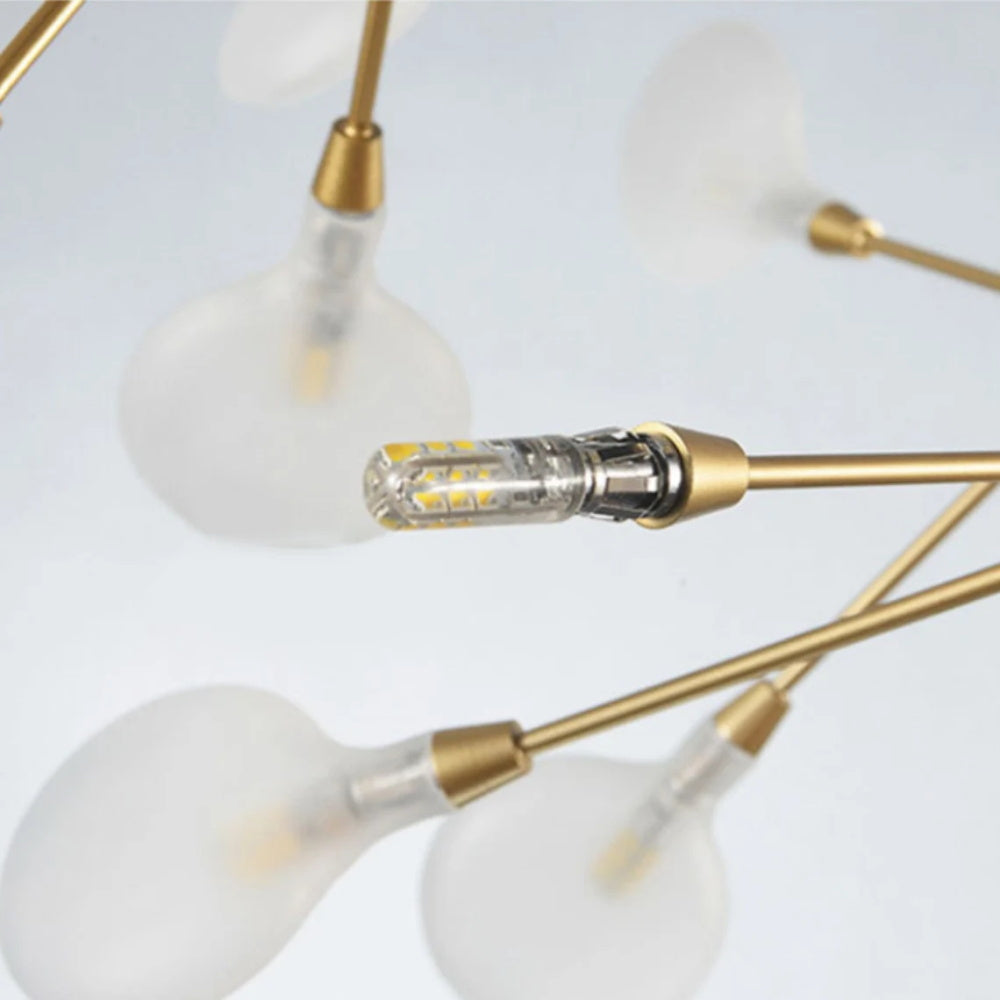 Modern Firefly LED Chandelier - Nordic Leaf Branch Pendant Light