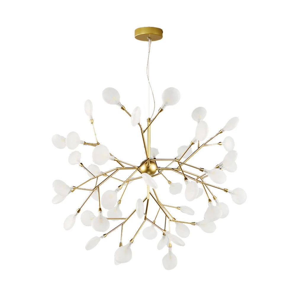 Modern Firefly LED Chandelier - Nordic Leaf Branch Pendant Light