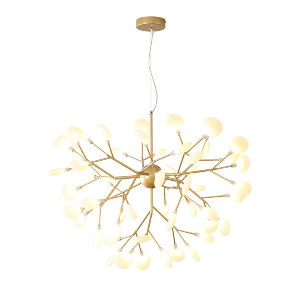 Modern Firefly LED Chandelier - Nordic Leaf Branch Pendant Light