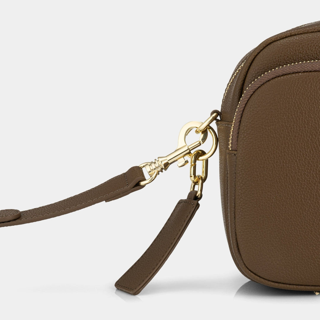 Chelsea Midi Crossbody Bag - Chocolate Brown Leather