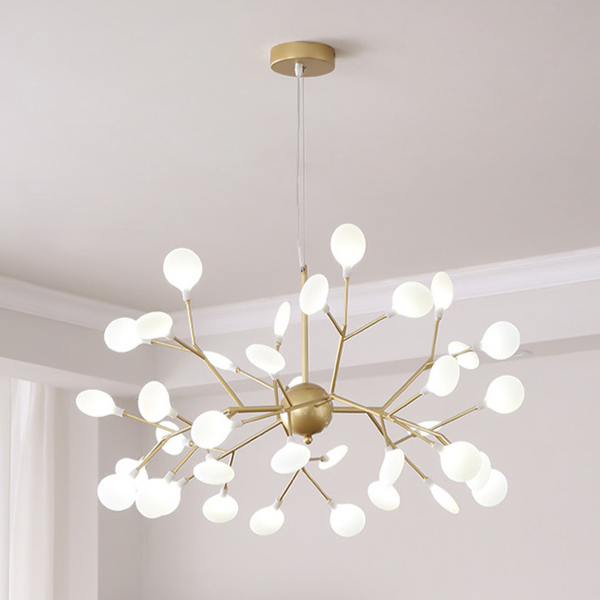 Modern Firefly LED Chandelier - Nordic Leaf Branch Pendant Light