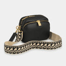 Chelsea Midi Crossbody Bag -Black Leather